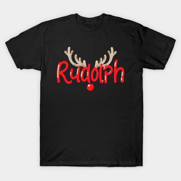 Most Likely To Try Ride Rudolph Couples Christmas Funny T-Shirt by AimArtStudio